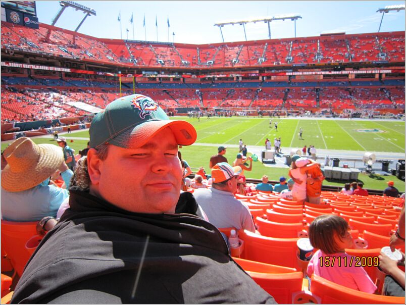 10 Gameday Miami - Min plads, og udsigt, til Dolphins-Buccaneers
